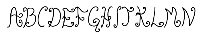 Glyphy Font UPPERCASE