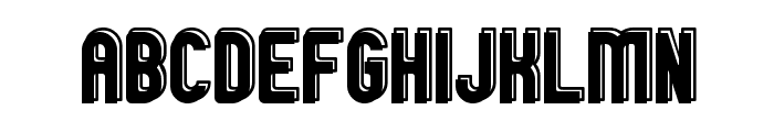 GM Exp Offset Outline Font LOWERCASE