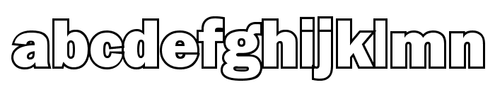 Goffik-Outline Font LOWERCASE