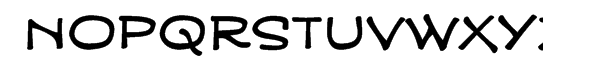 Golden Oldie BB Regular Font LOWERCASE