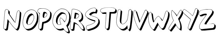 Gort's Fair Hand Shadow Font UPPERCASE