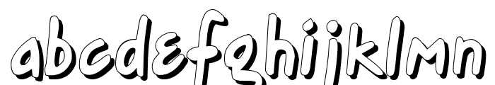 Gort's Fair Hand Shadow Font LOWERCASE