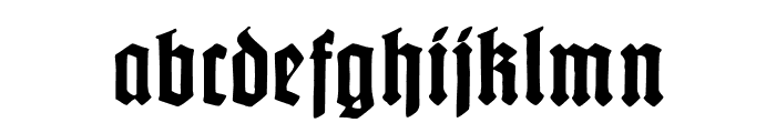 GotenburgA-Bold Font LOWERCASE