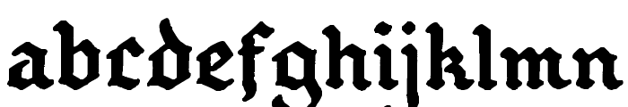GothBallCrap Bold Font LOWERCASE