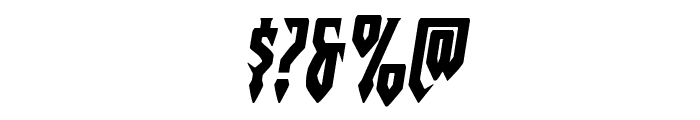 Gotharctica Expanded Italic Font OTHER CHARS
