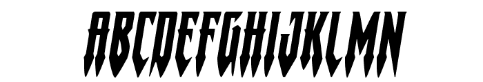 Gotharctica Expanded Italic Font UPPERCASE