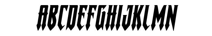Gotharctica Expanded Italic Font LOWERCASE