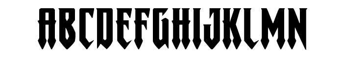 Gotharctica Extra-Expanded Font LOWERCASE