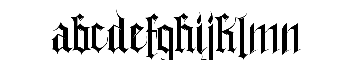 Gothferatu Font LOWERCASE