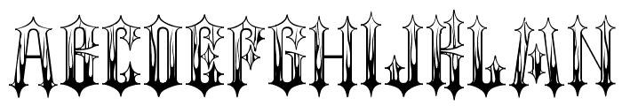 Gothic Flames Font UPPERCASE