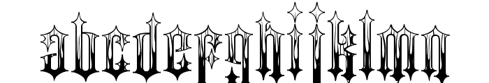 Gothic Flames Font LOWERCASE