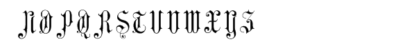 Gothic Initials Four Font LOWERCASE