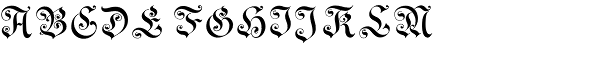 Gothic Initials One Font UPPERCASE