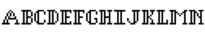 Gothic Pixel Regular Font UPPERCASE