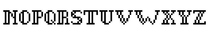 Gothic Pixel Regular Font UPPERCASE