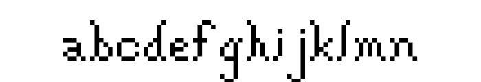 Gothic Pixel Regular Font LOWERCASE
