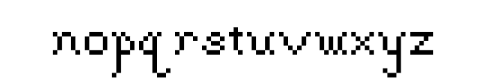 Gothic Pixel Regular Font LOWERCASE