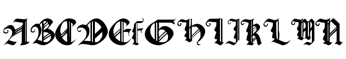 Gothic Texture Quadrata Font UPPERCASE
