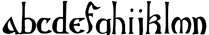 GothicBirthdayCake Font LOWERCASE