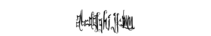 GothicFriends Font UPPERCASE