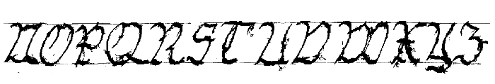 GothicHandDirty Font UPPERCASE