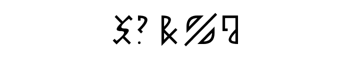 Gotika Serifai B Font OTHER CHARS
