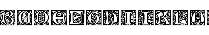 Gotische Initialen Font UPPERCASE