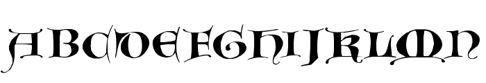 GotischeMajuskel Font LOWERCASE