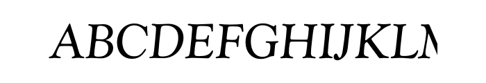 Goudy Catalogue Regular Italic OT Std Font UPPERCASE