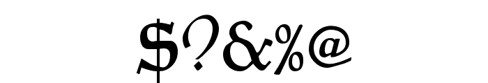 Goudy Mediaeval Regular Font OTHER CHARS