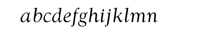 Goudy Swash Regular Italic OT Std Font LOWERCASE