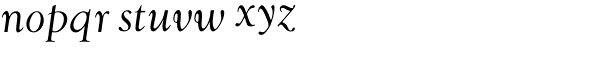 Goudy Swash Regular Italic Font LOWERCASE