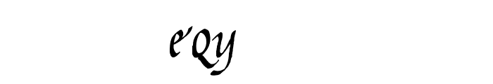 Gourdie Cursive Font OTHER CHARS