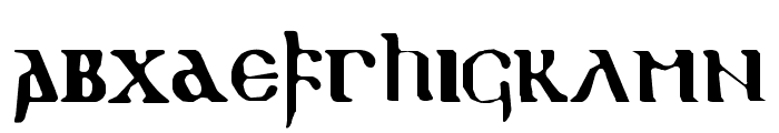 gothic-1 Font LOWERCASE
