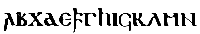 gothic Font LOWERCASE