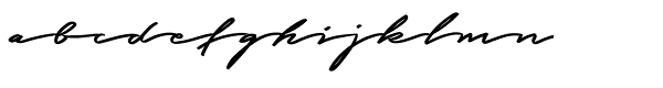 Graced Script Font LOWERCASE
