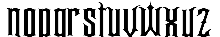 Gracey's Curse Font LOWERCASE