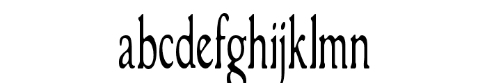 GranthamLightCondensed Font LOWERCASE