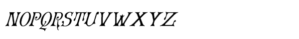 Granville™ Oblique Font LOWERCASE