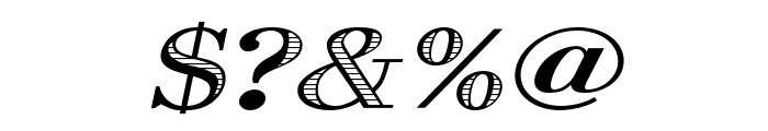 Graphis-Oblique Font OTHER CHARS