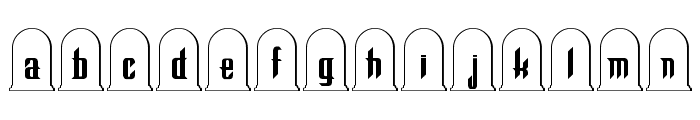 Graveyard Regular Font LOWERCASE