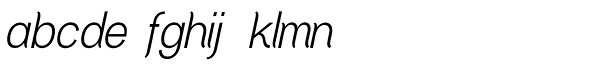 Greback Grotesque Medium Italic Font LOWERCASE