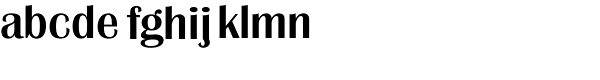 Grenoble Serial Medium Font LOWERCASE