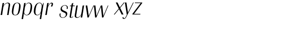 Grenoble TS-XLight Italic Font LOWERCASE