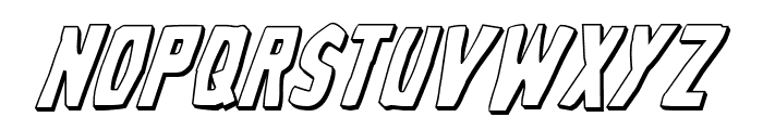 Grim Ghost 3D Italic Font LOWERCASE