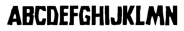 Grim Ghost Expanded Font LOWERCASE