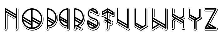 Grind shadow Font LOWERCASE
