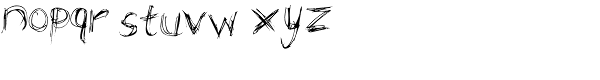 Grizzly Font LOWERCASE