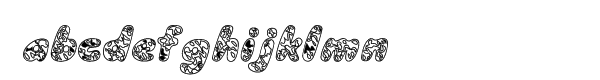 Groovy-Outline™ Font LOWERCASE
