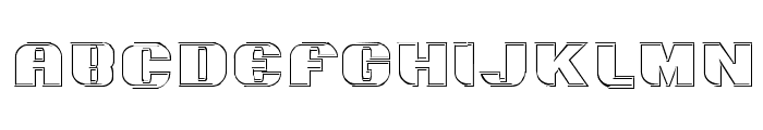 Grotesca 3-D Font LOWERCASE
